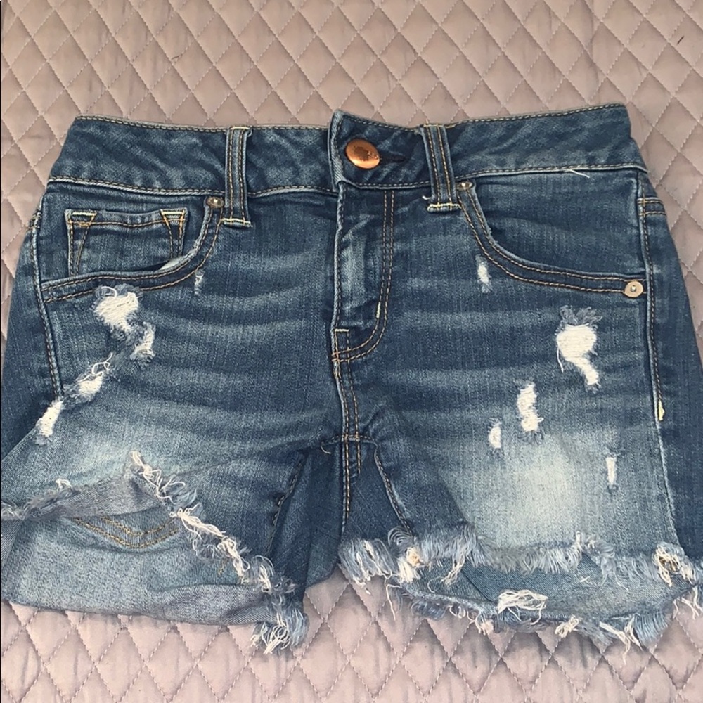 denim shorts